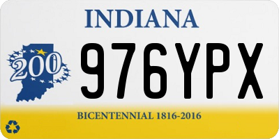 IN license plate 976YPX