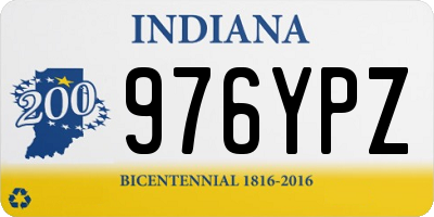 IN license plate 976YPZ
