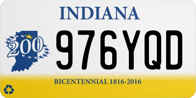 IN license plate 976YQD