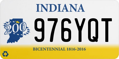 IN license plate 976YQT