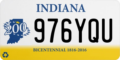 IN license plate 976YQU