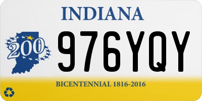 IN license plate 976YQY