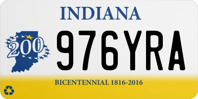 IN license plate 976YRA