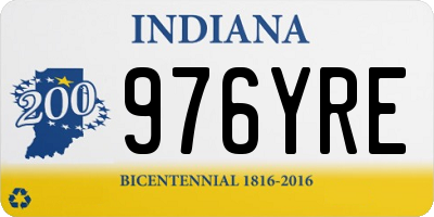 IN license plate 976YRE