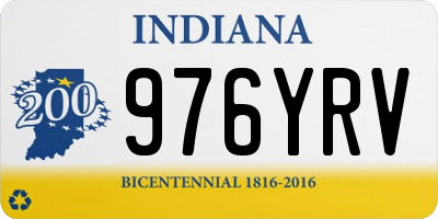 IN license plate 976YRV
