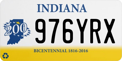 IN license plate 976YRX