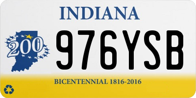 IN license plate 976YSB