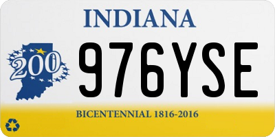 IN license plate 976YSE