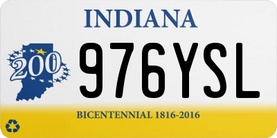 IN license plate 976YSL