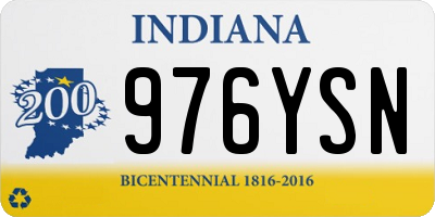 IN license plate 976YSN