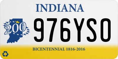 IN license plate 976YSO