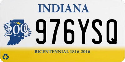 IN license plate 976YSQ