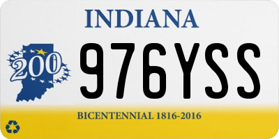 IN license plate 976YSS