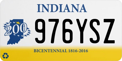 IN license plate 976YSZ