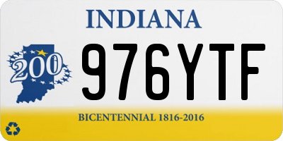 IN license plate 976YTF