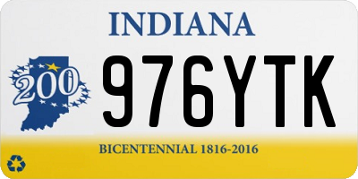 IN license plate 976YTK