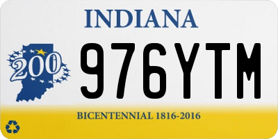 IN license plate 976YTM