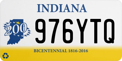 IN license plate 976YTQ
