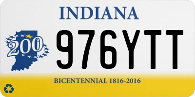 IN license plate 976YTT
