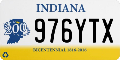 IN license plate 976YTX