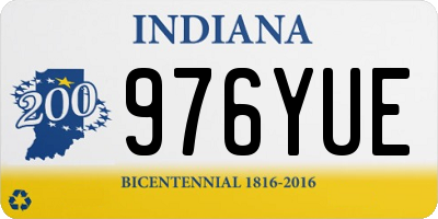 IN license plate 976YUE