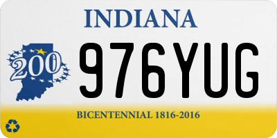 IN license plate 976YUG