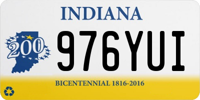IN license plate 976YUI