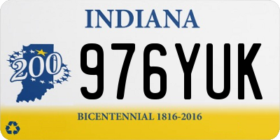 IN license plate 976YUK