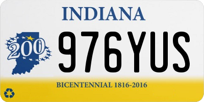 IN license plate 976YUS