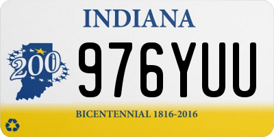 IN license plate 976YUU