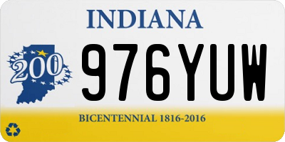 IN license plate 976YUW