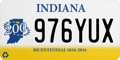 IN license plate 976YUX