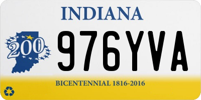 IN license plate 976YVA