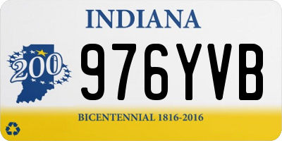 IN license plate 976YVB