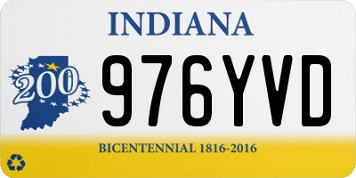 IN license plate 976YVD