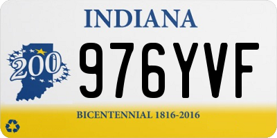 IN license plate 976YVF