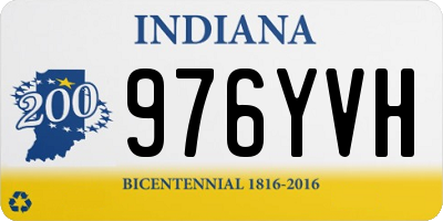 IN license plate 976YVH