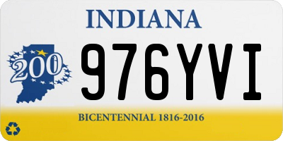 IN license plate 976YVI