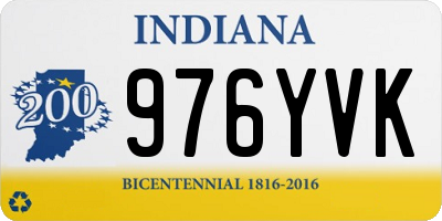 IN license plate 976YVK