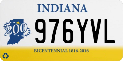 IN license plate 976YVL
