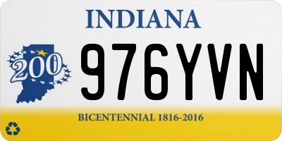 IN license plate 976YVN