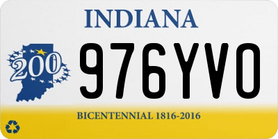 IN license plate 976YVO