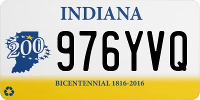 IN license plate 976YVQ