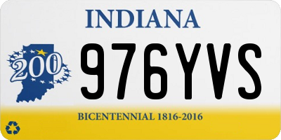 IN license plate 976YVS