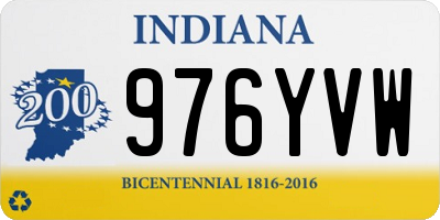 IN license plate 976YVW