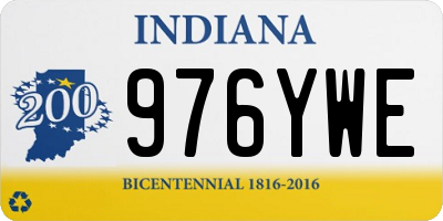 IN license plate 976YWE