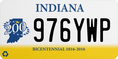 IN license plate 976YWP