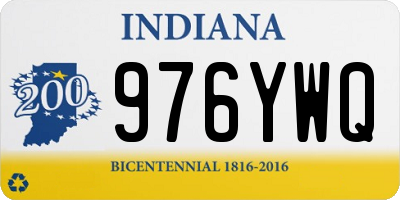 IN license plate 976YWQ