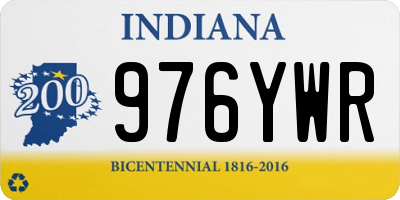 IN license plate 976YWR