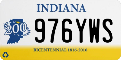 IN license plate 976YWS